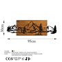 Wallity Mountain Range Escultura de Pared en Nogal y Negro